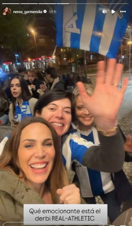 Nerea Garmendia durante el derbi vasco