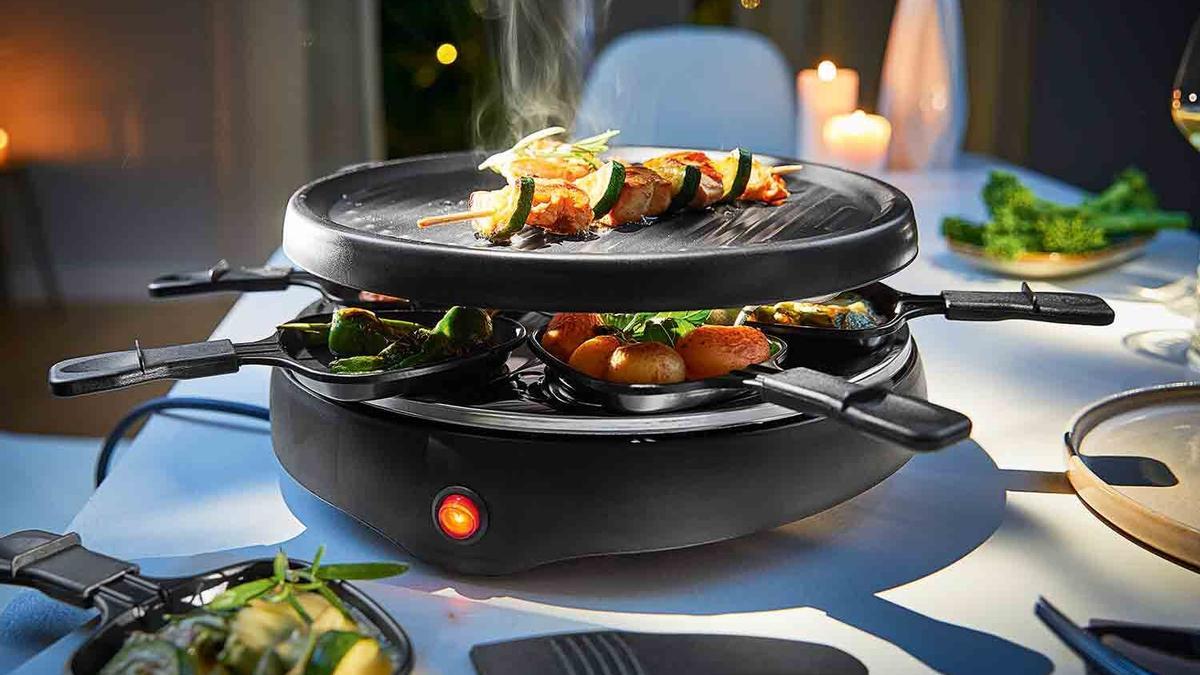 Perspectiva de la raclette grill 800 W de Lidl