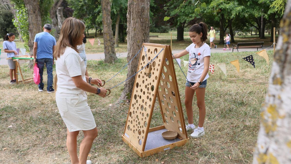 En imágenes: El parque de Arriaga, el espacio de los txikis en fiestas