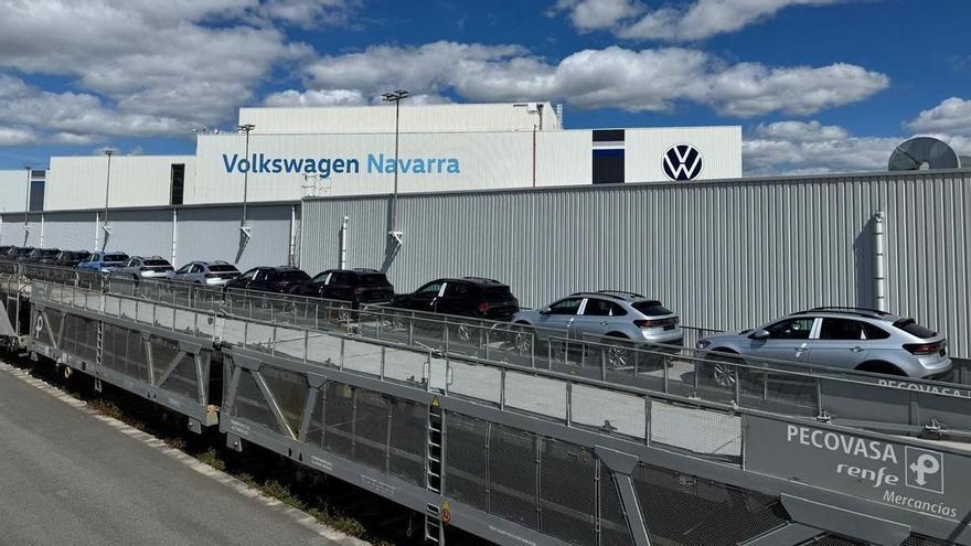 Pamplona y Setúbal, más cerca por tren: el nuevo giro logístico de Volkswagen Navarra