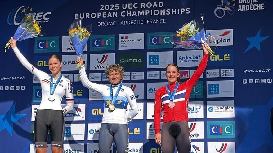 Paula Ostiz conquista el Europeo de crono