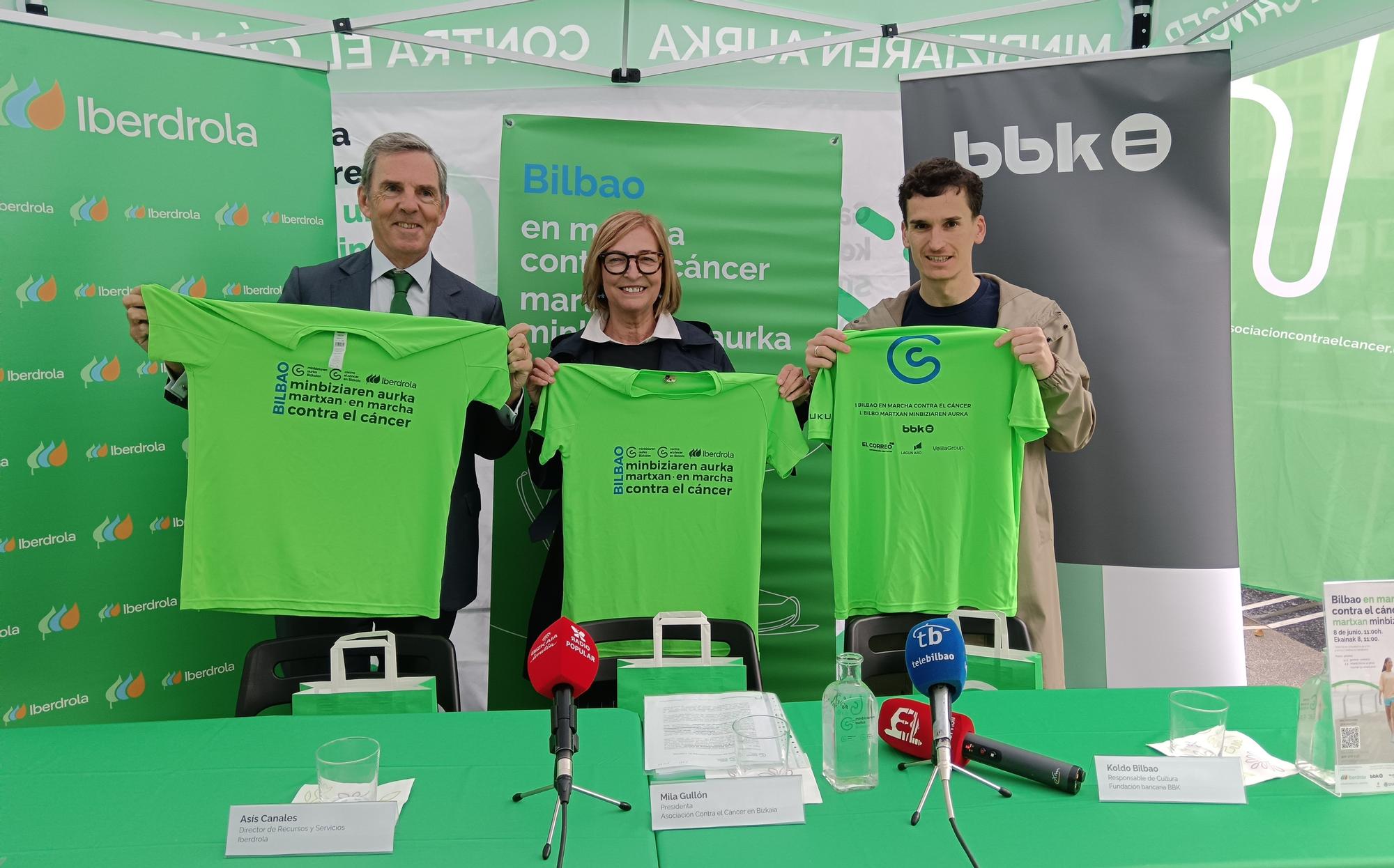 Presentación de la I Bilbao en Marcha Contra el Cáncer.