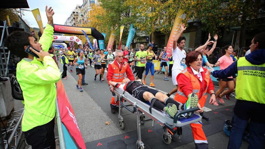 Navarros en la Behobia-San Sebastián 2018. Foto: JAVIER BERGASA