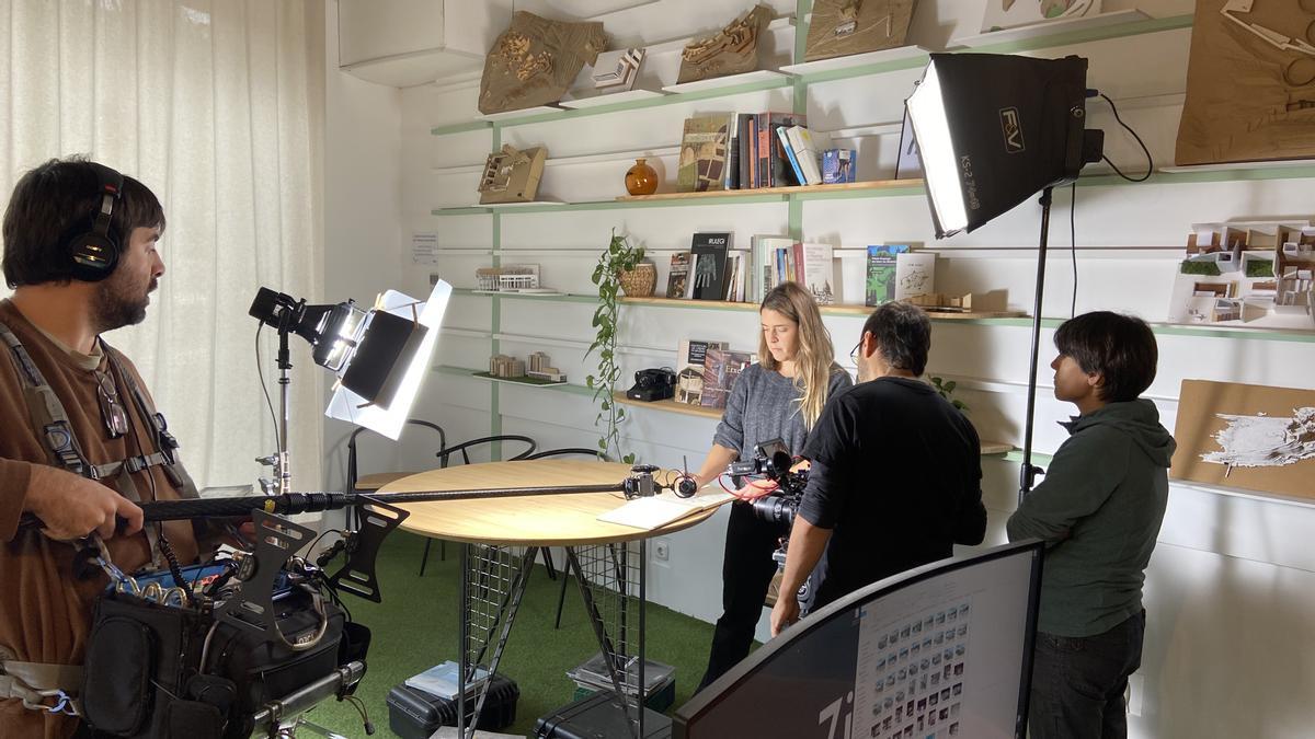 El equipo se trasladó al estudio de la arquitecta Leire Malkorra en Tolosa.