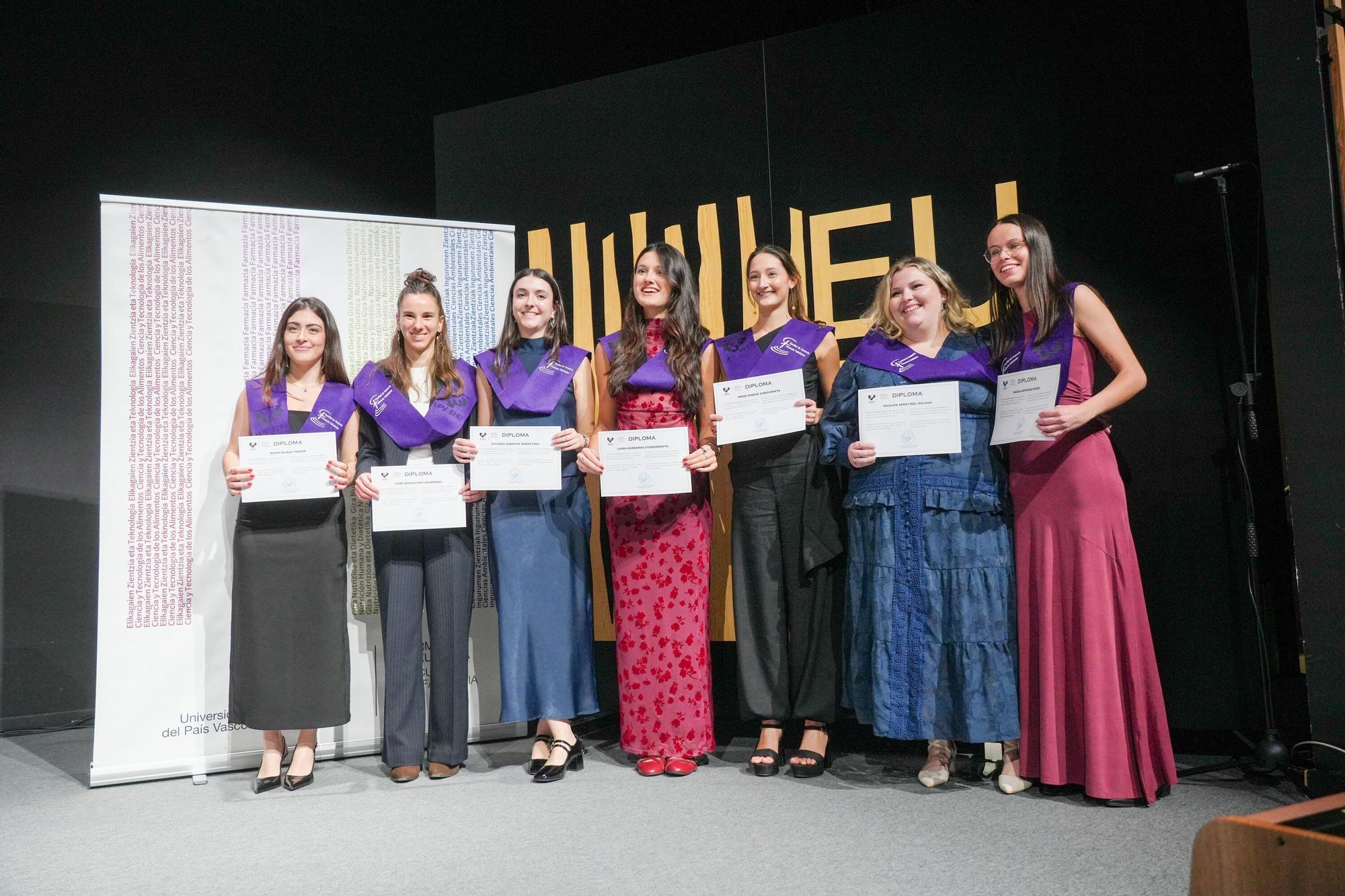 En imágenes: Graduación de la Facultad de Farmacia de la EHU