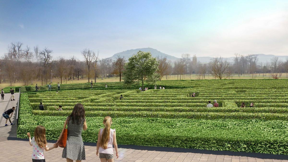 Infografía del proyecto de jardín vegetal de Olarizu