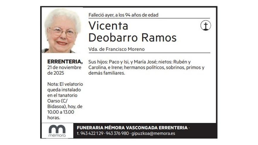 Vicenta Deobarro Ramos