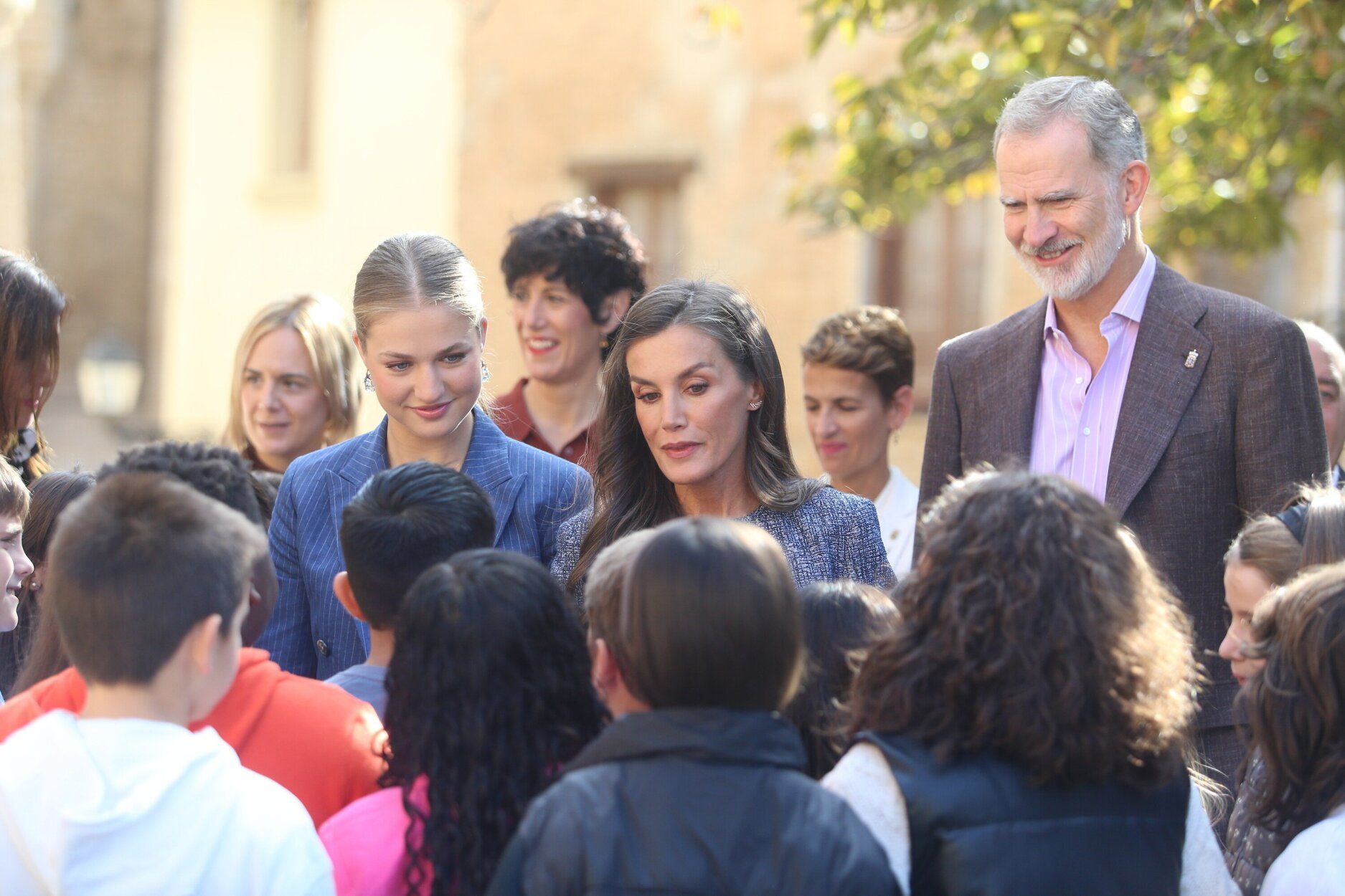 Fotos de la visita de los Reyes a Olite