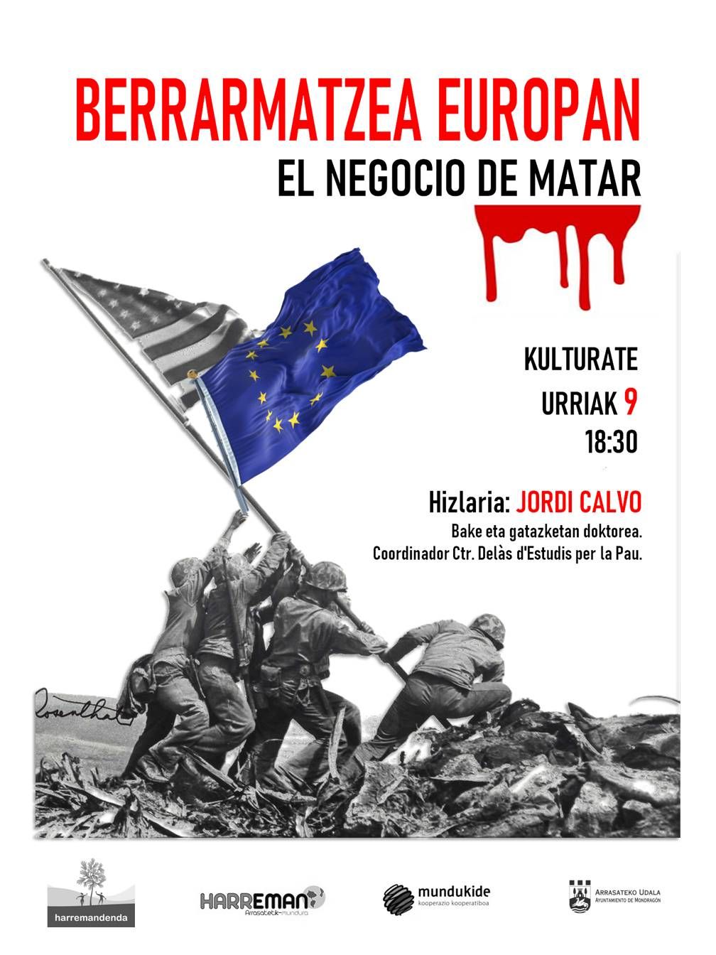Cartel  que anuncia la charla de este 9 de octubre.