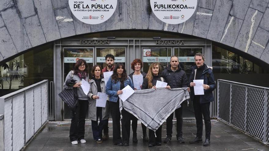 Docentes navarros piden que se destine el importe de la huelga del 15-0 a infraestructuras en Gaza