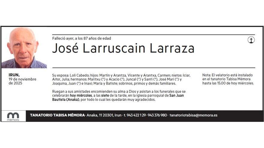 JOSE LUIS LARRUSCAIN LARRAZA