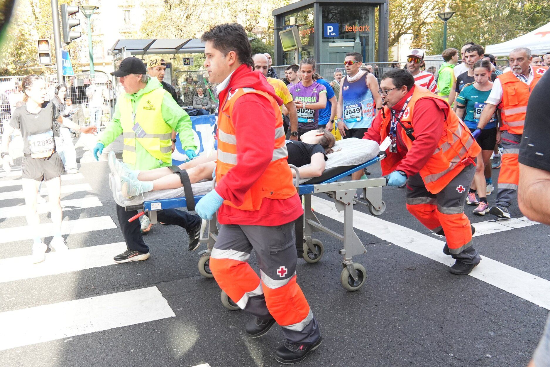 Los últimos metros de la Behobia