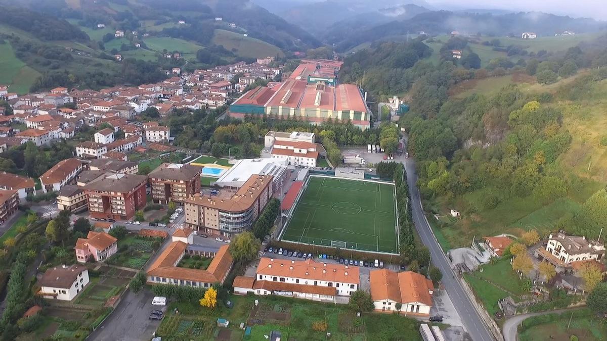 Vista aérea de Lesaka.
