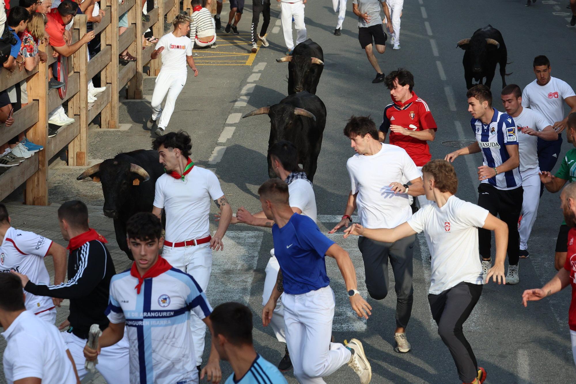 Fotos del cuarto encierro de fiestas de Tafalla 2025