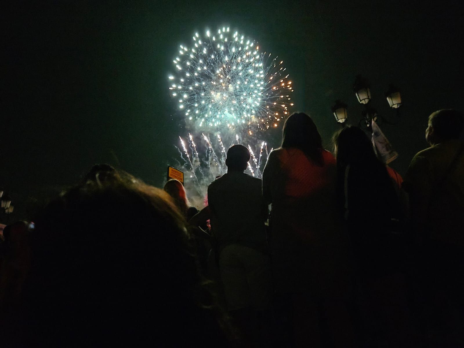 Fuegos artificiales de Artefogo Pirotecnia iluminan la noche de Aste Nagusia