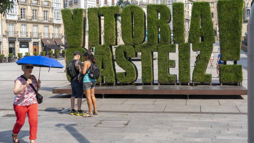 En imágenes: Vitoria sufre los estragos de la ola de calor