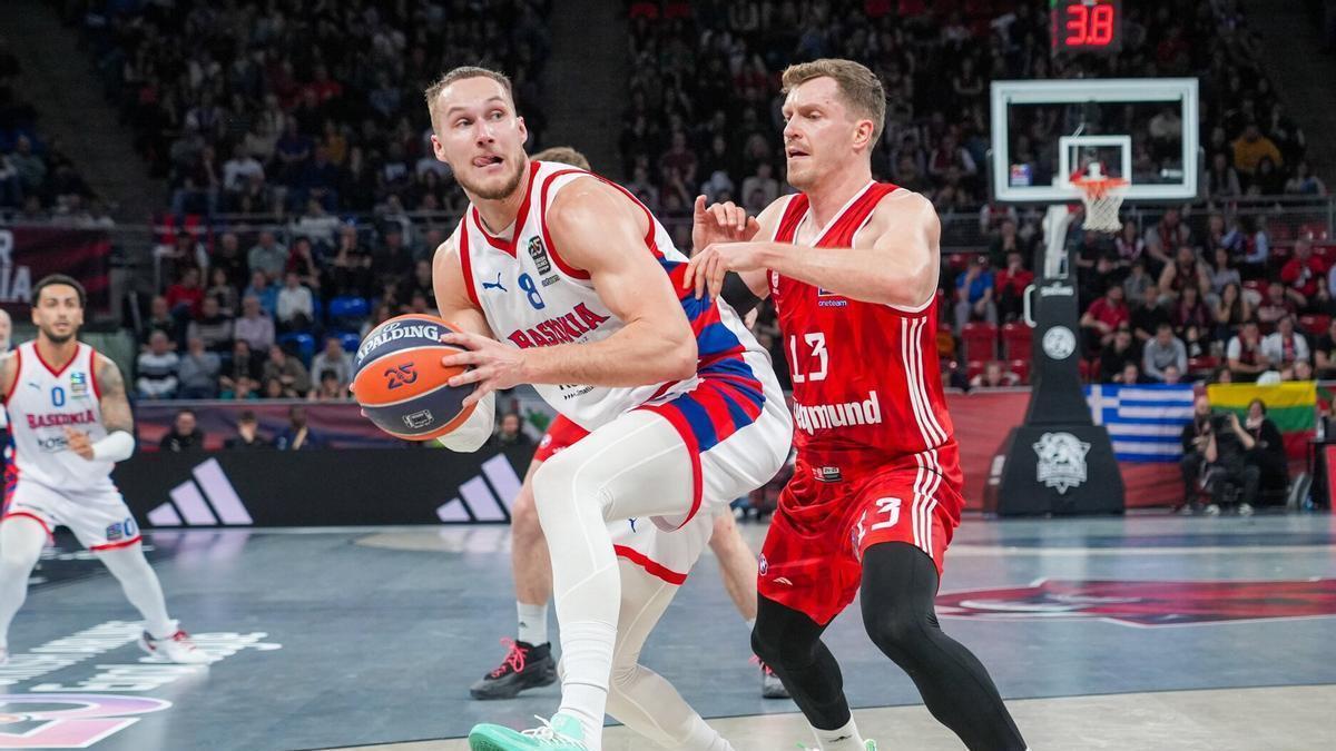 Tadas Sedekerskis es el único canterano azulgrana que queda entre los cupos del Baskonia.