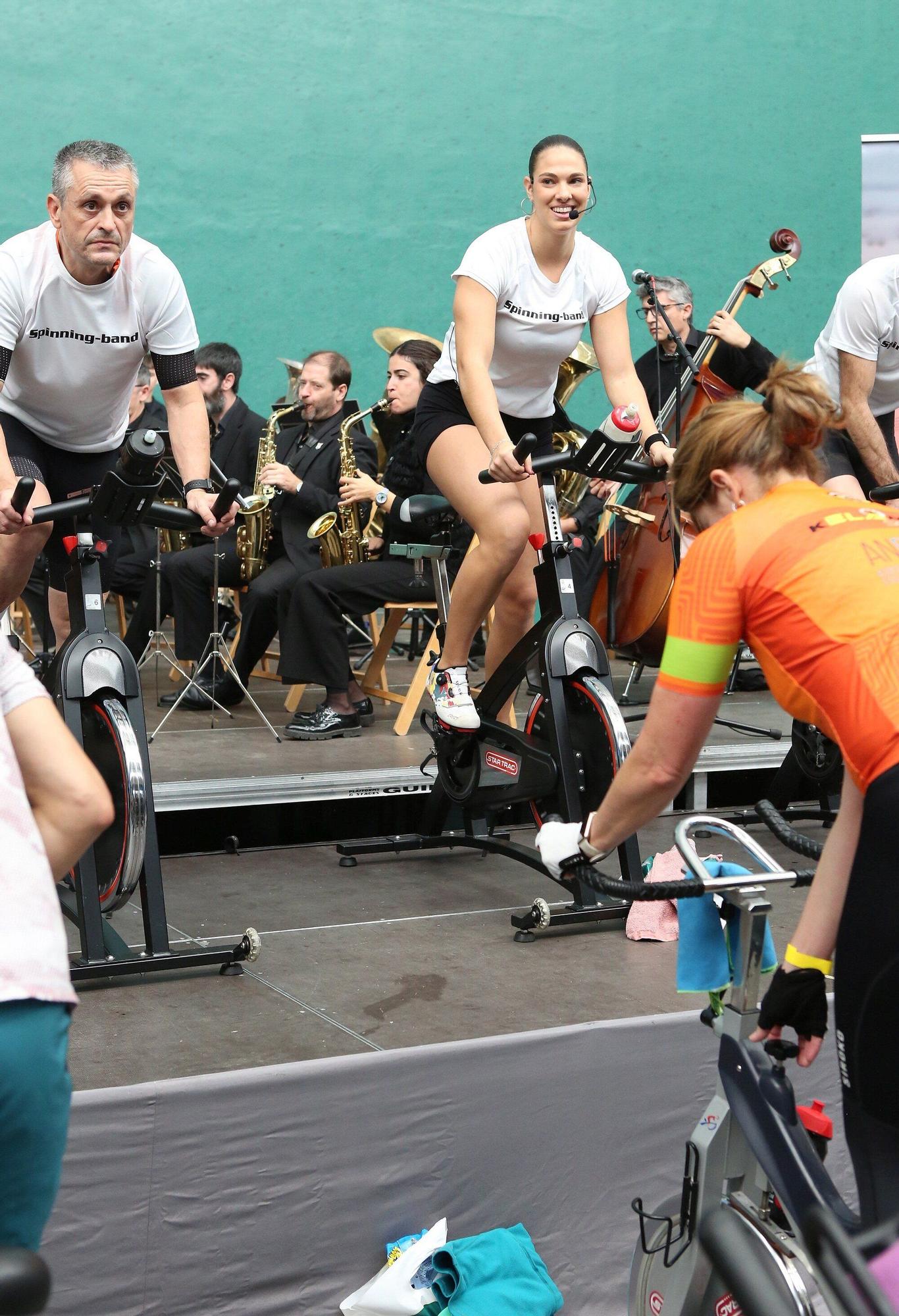 Spinning Band Solidario en Ororbia: música y deporte en directo por una buena causa