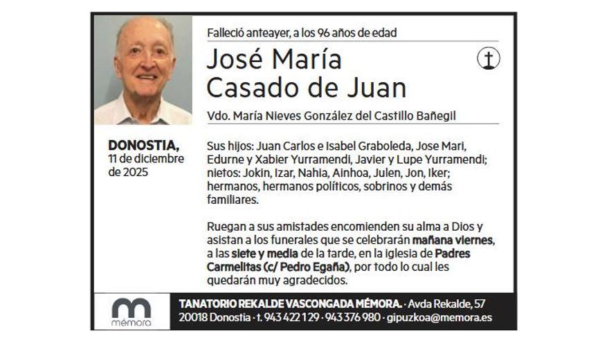 JOSE MARIA CASADO DE JUAN
