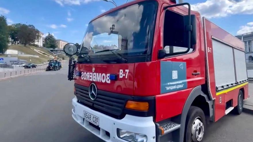 Cambión autobomba donado por Vitoria-Gasteiz a Ucrania