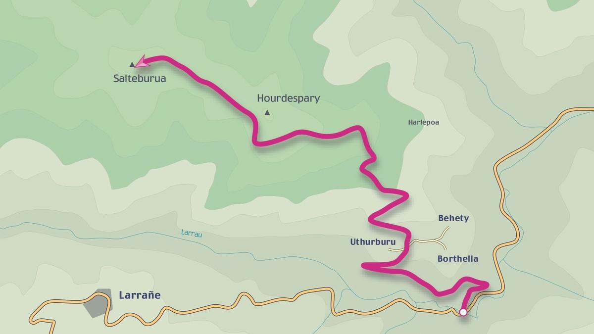 El cayolar de Salteburuadesde Logibar