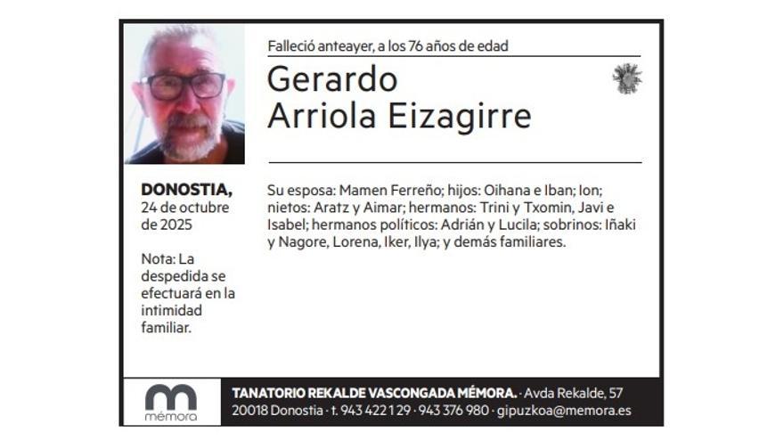 Gerardo Arriola Eizagirre
