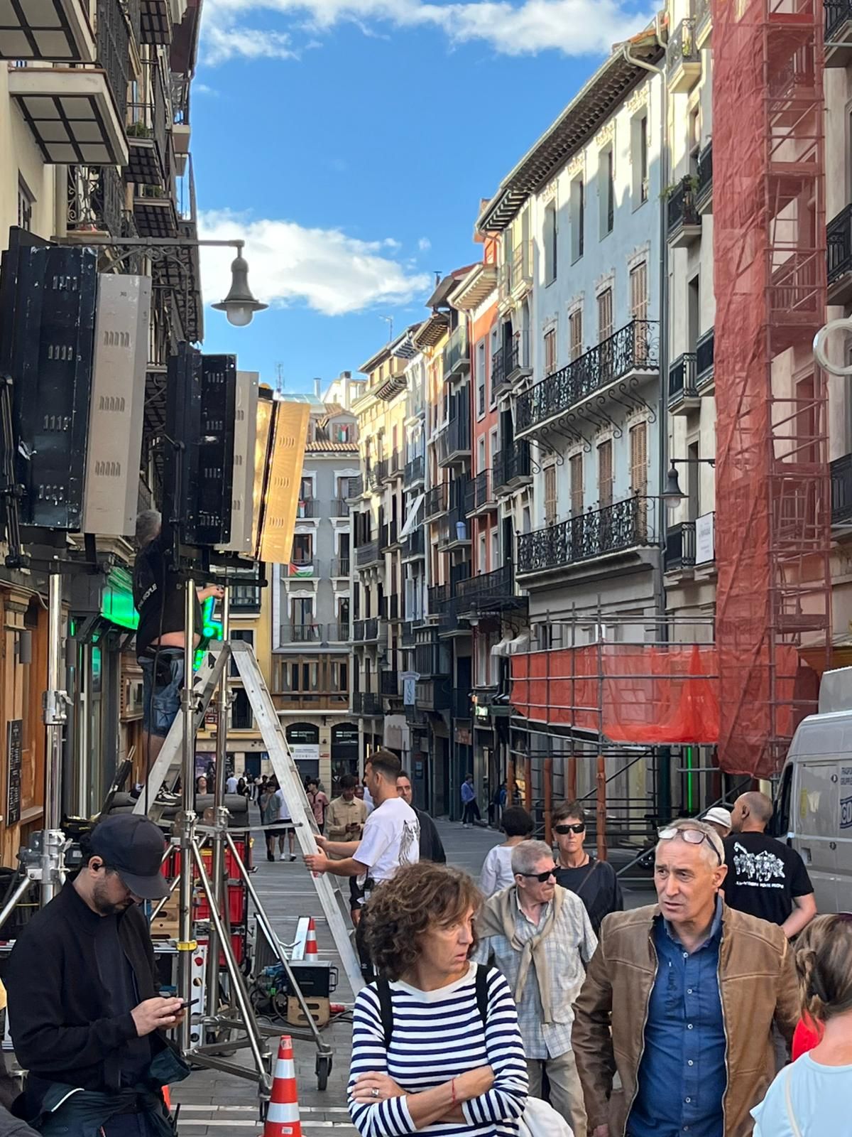 Rodaje de 'Buen camino' en Pamplona