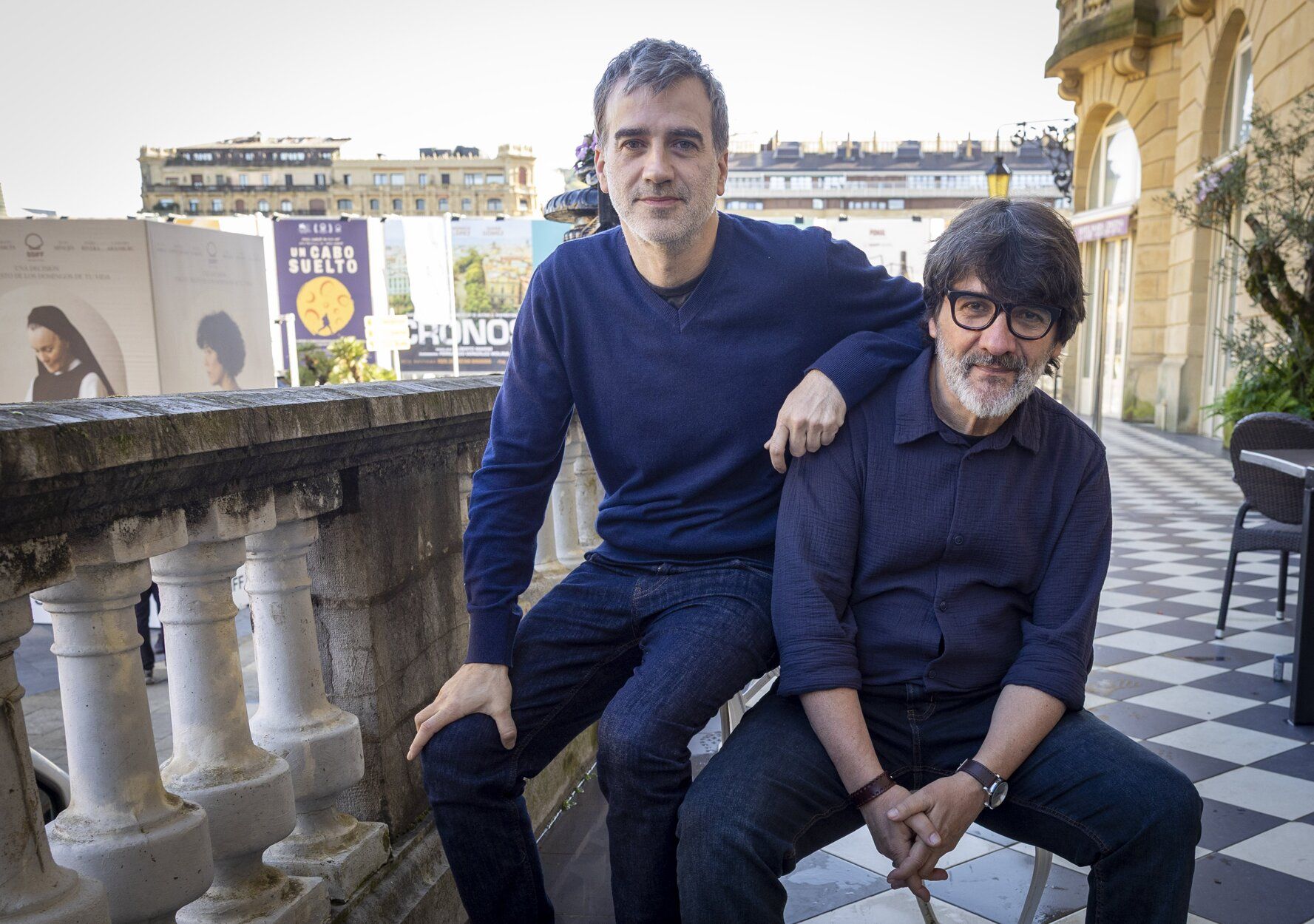 Los protagonistas de la gran pantalla posan en el Zinemaldia