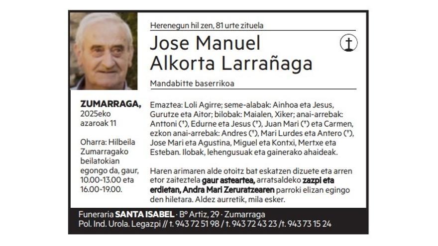 Jose Manuel Alkorta Larrañaga