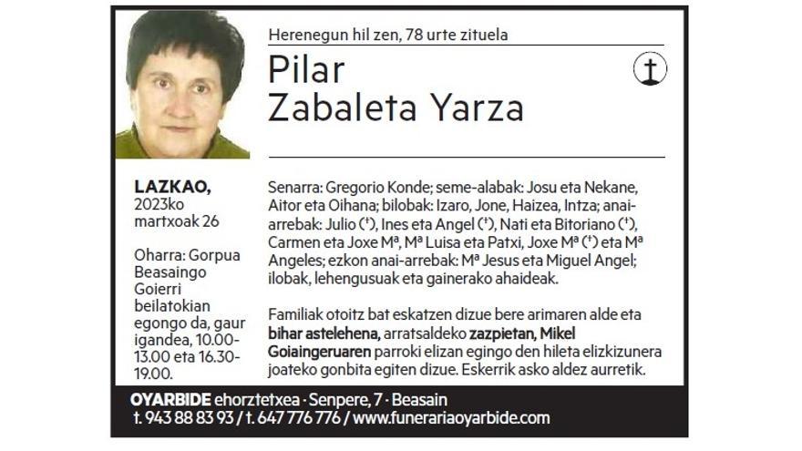 Pilar Zabaleta Yarza