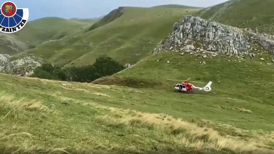 Una mujer ha sido rescatada en el monte Txindoki
