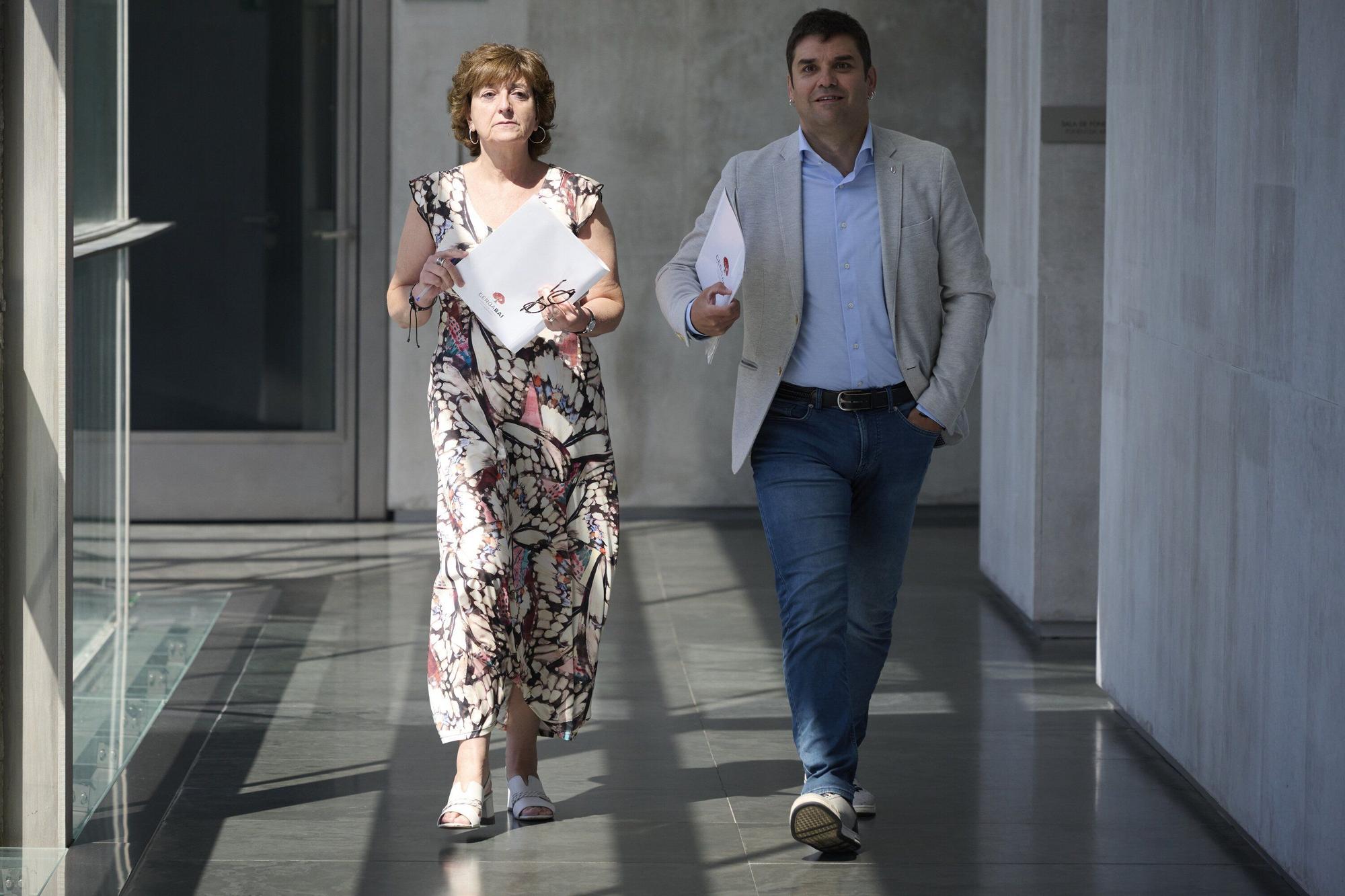 Chivite, en la Comisión de Régimen Foral del Parlamento de Navarra