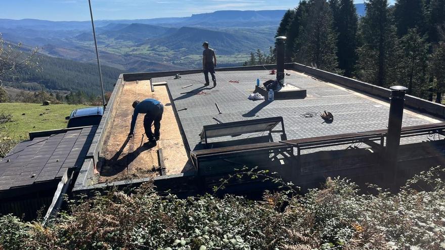 Balmaseda repara el  refugio del monte Kolitza