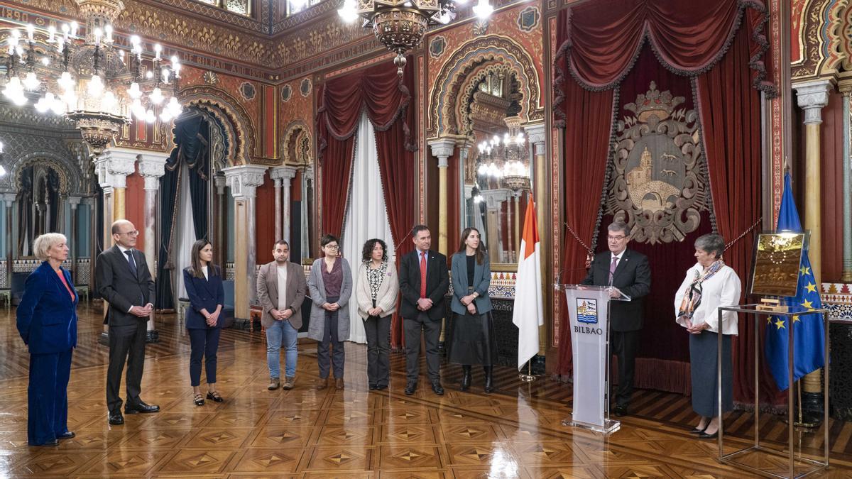 El acto que ha tenido lugar en el Salón Árabe del Ayuntamiento de Bilbao.