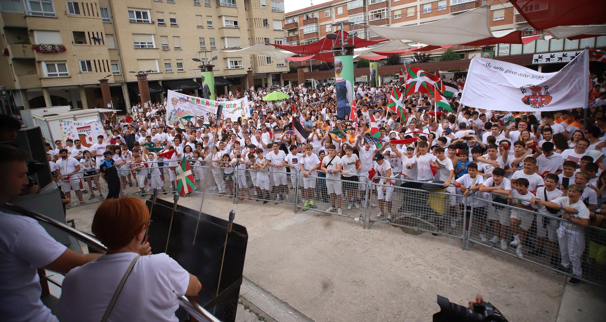 Fotos del chupinazo de Berriozar