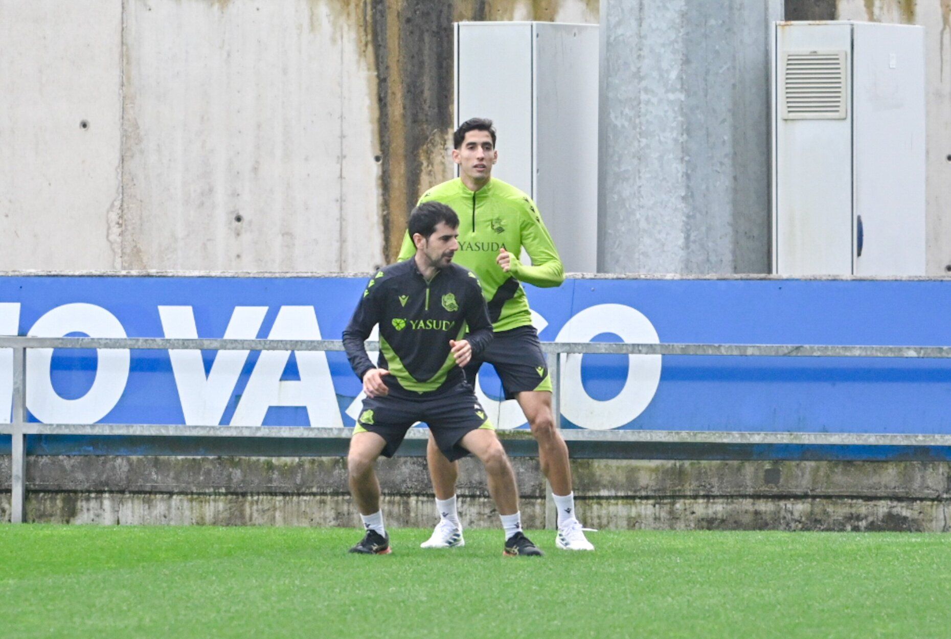Entrenamiento antes de la semifinal en la Real y el Madrid