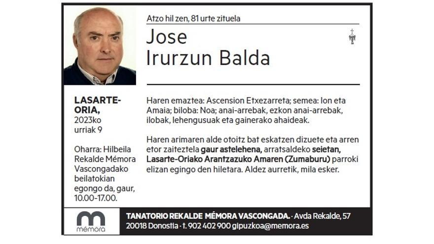 Jose Irurzun Balda