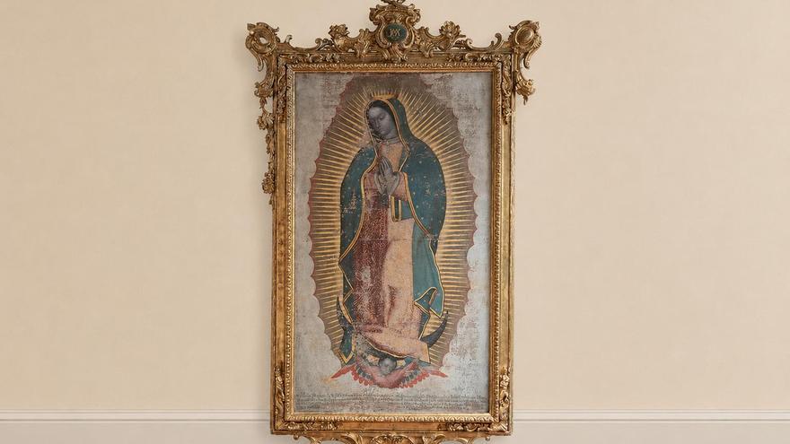 Descubren en Arratia un lienzo original e inédito de la Virgen de Guadalupe de 1754