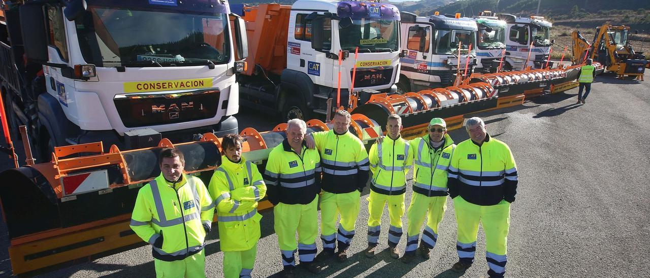 El Centro de Conservación de Carreteras de Liédena, preparado para el invierno en Navarra
