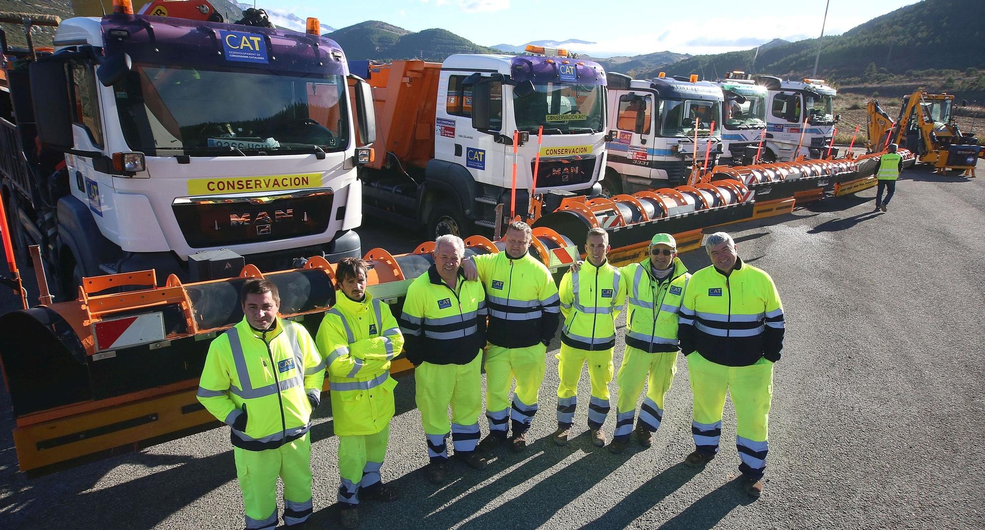 El Centro de Conservación de Carreteras de Liédena, preparado para el invierno en Navarra