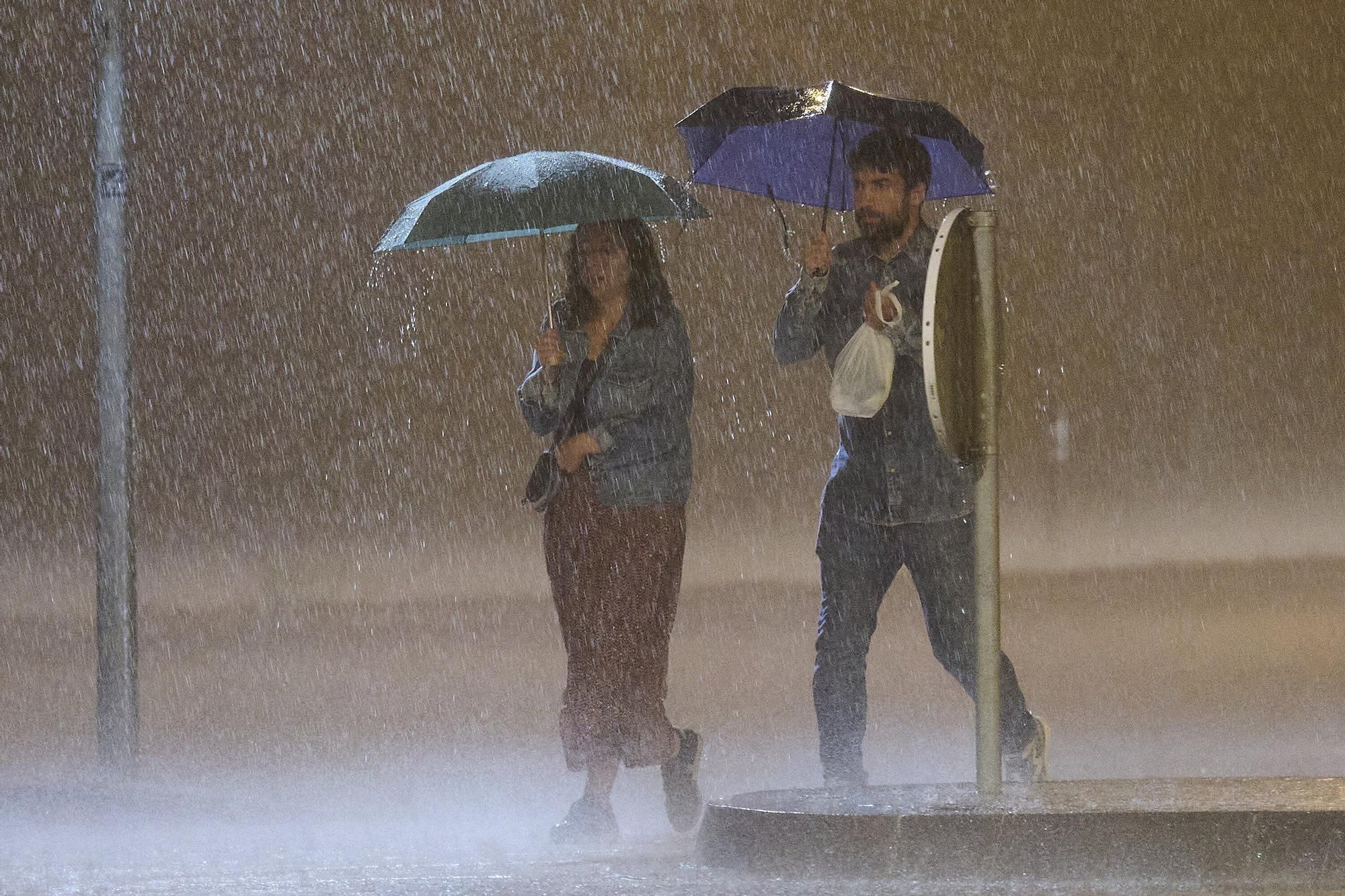 Tormenta en Pamplona y la Comarca