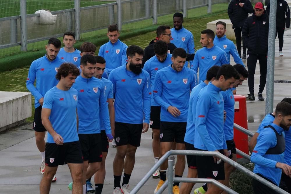 Entrenamiento del Athletic en Lezama.