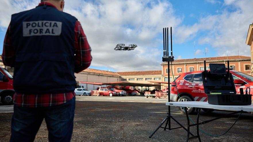 Un sistema antidrones en la Policía Foral para vigilar los cielos de Navarra