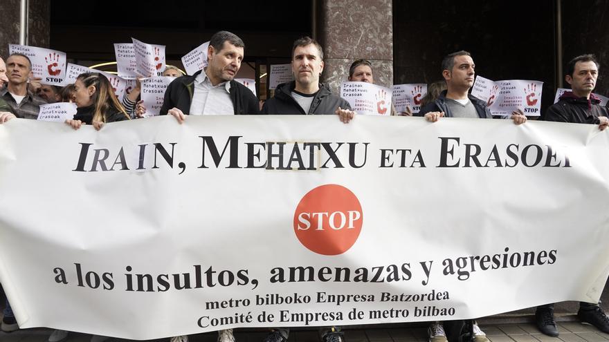 Cuatro agresiones en doce días: la plantilla de Metro Bilbao clama “basta” ante el repunte de agresiones