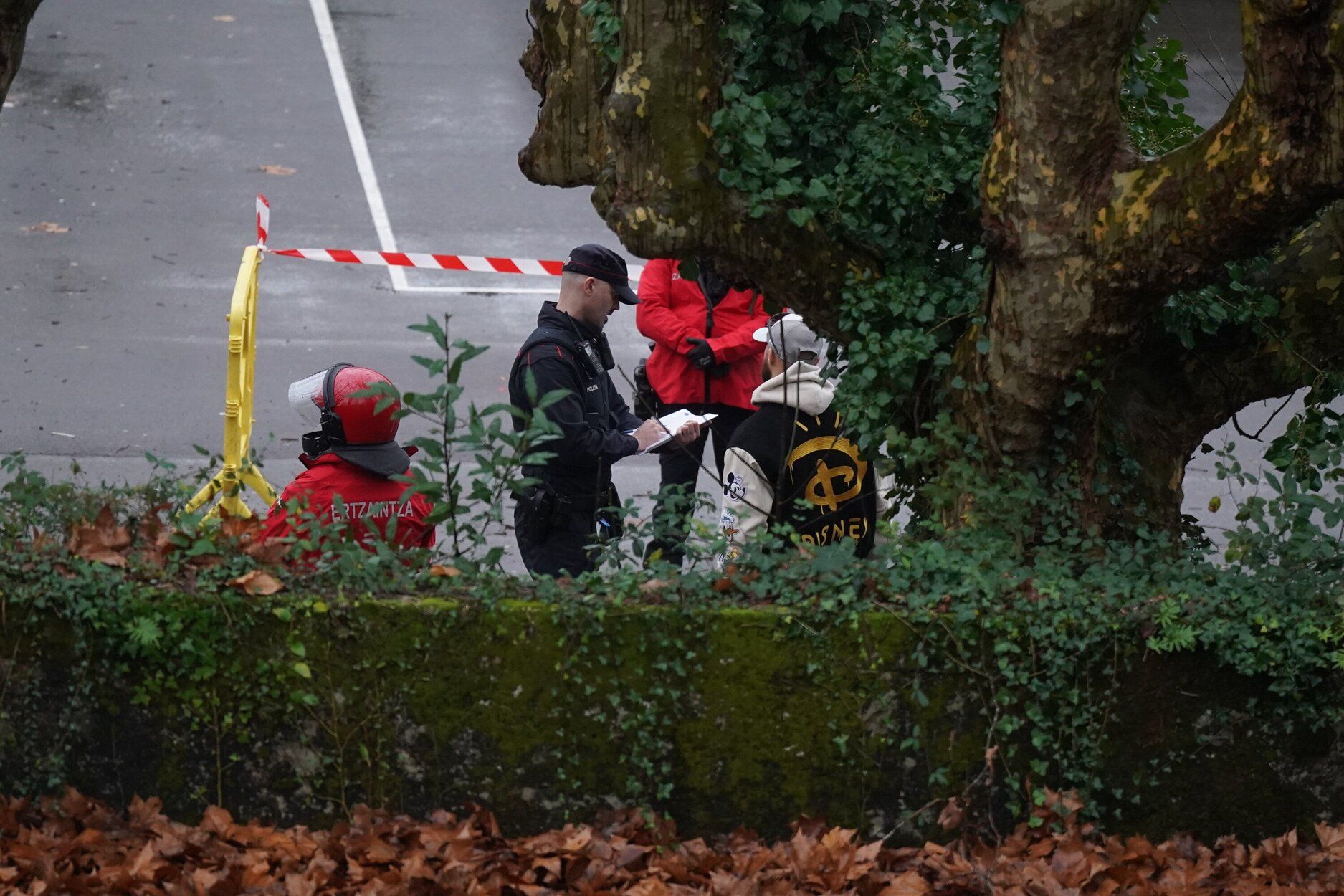 Desalojo del instituto de Martutene