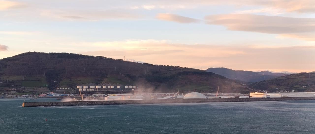 Jornada de fuerte viento en Bizkaia
