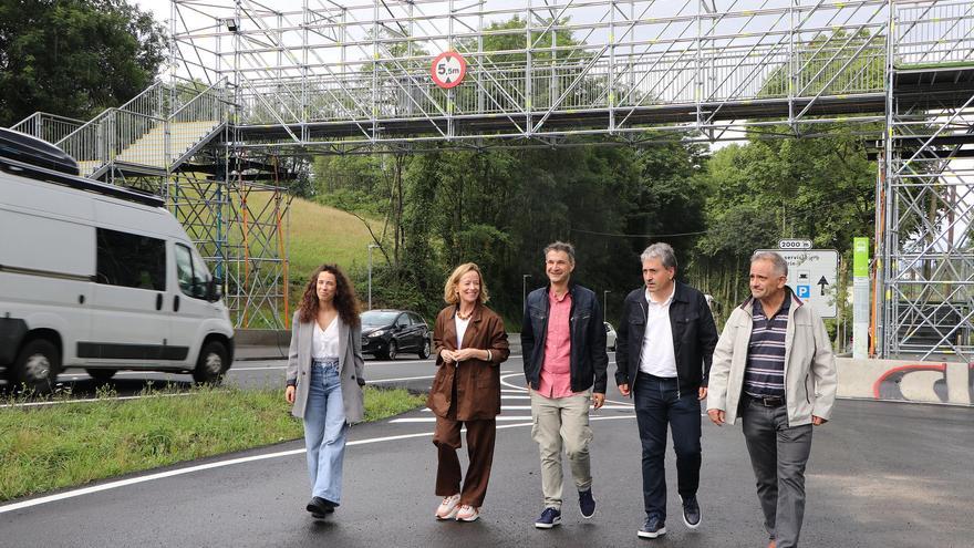Las obras para la pasarela definitiva de Gaintxurizketa se licitarán en 2026