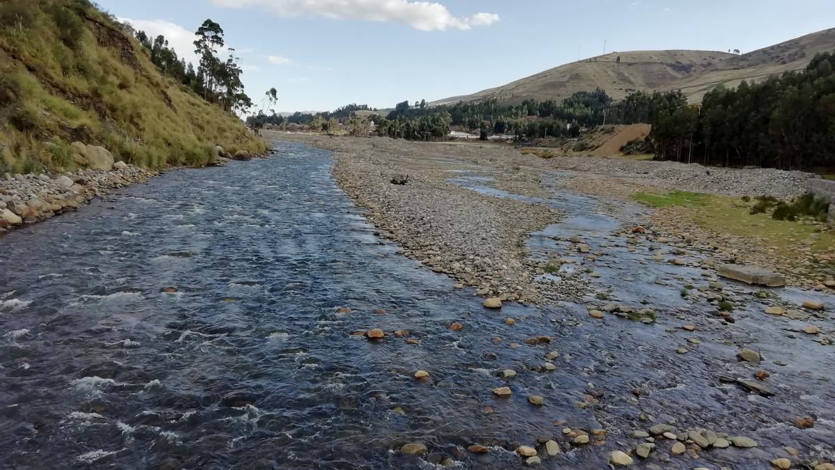 El río Santa, muy próximo a Huaraz.