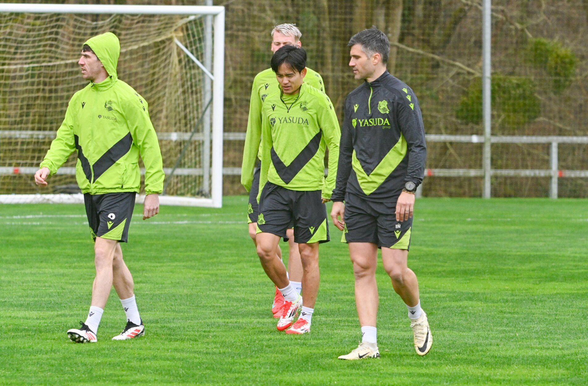 Entrenamiento antes de la semifinal en la Real y el Madrid