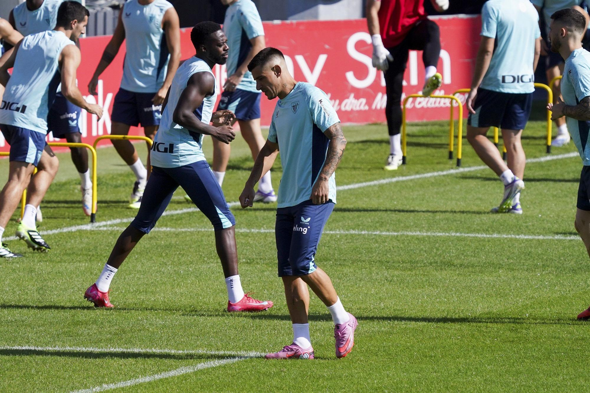 En imágenes: entrenamiento del Athletic en Lezama este sábado